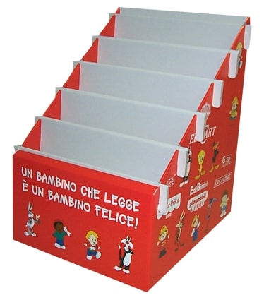 Espositore libri.