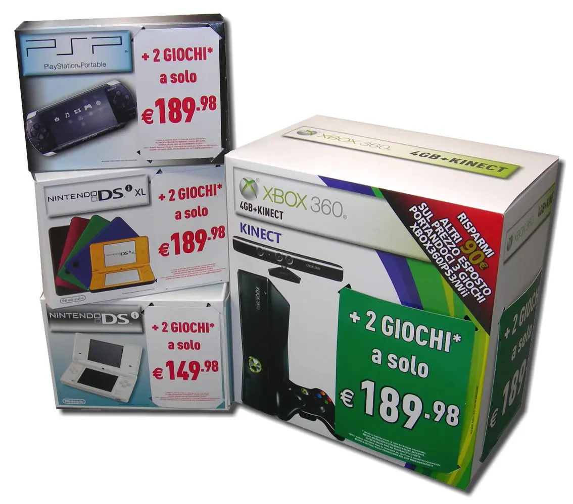 Scatole cartone Console Videogiochi