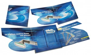 Cofanetto in cartone Gillette Sensor 3