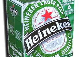 Scatola cartone birra Heineken