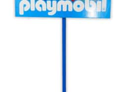 cartello con piantana Playmobil