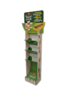 espositori cartone da terra veggy good